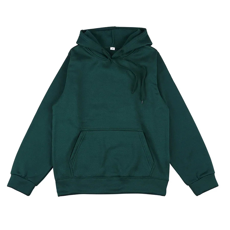 2023 Brand Men's Hoodie Harajuku Student Sweatshirt Pure Color Fashion Simple Streetwear Men's And Women's Pullover Sweatshirt